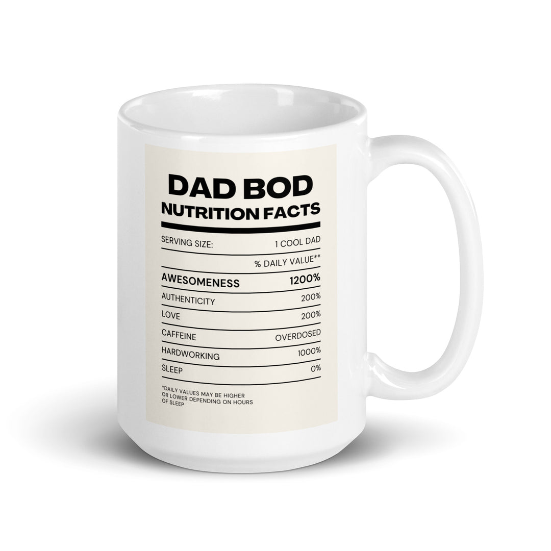 Dad Bod Nutrition Facts Ceramic Mug