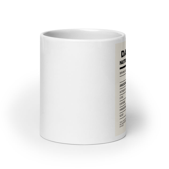 Dad Bod Nutrition Facts Ceramic Mug